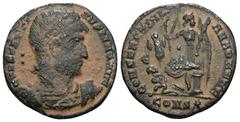 Roman Imperial Constantinus I AE Nummus, Constantiniana Dafne Constantinus I (306-337 AD). AE Nummus. . Artificial sandpatina.Weight 2,80 gr - Diameter 17 mm
