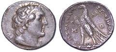 MONETE GRECHE REGNO D'EGITTO. TOLOMEO II FILADELFO, 285-246 a.C., Tetradracma, anni 255-254 a.C. Alessandria d'Egitto. Testa diademata a d. R/ Aquila a s. su fulmine. SNG Cop. 470. g. 13,92. Diam. mm.