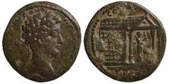 Roman Provincial TROAS. Alexandria. Commodus, 177-192. Ae (bronze, 6.33 g, 23 mm), circa 184-190. [IMP CAI M A]V COMMODO [AVG ANTONINVS] Laureate head of Commodus to right. Rev. CO[L] A[VG] / TRO[AD] 