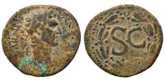 Roman Provincial SYRIA, Seleucis and Pieria. Antioch. Nerva, 96-98. Ae (bronze, 13.92 g, 29 mm). IMP CAESAR NERVA AVG III COS Laureate head of Nerva to right. Rev. Large S•C within laurel wreath. McAl