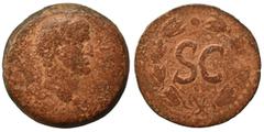 Roman Provincial SYRIA, Seleucis and Pieria. Antioch. Galba, 68-69. Ae (bronze, 6.71 g, 22 mm). [IM·SER·SVL·GALBA·CAE] Laureate head of Galba to right. Rev. Large S C within laurel wreath. McAlee 313;