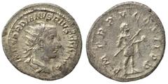 Roman Imperial Gordian III, 238-244. Antoninianus (silver, 3.60 g, 24 mm), Rome. IMP GORDIANVS PIVS FEL AVG Radiate, draped and cuirassed bust of Gordian right. Rev. P M TR P V COS II P P Gordian stan