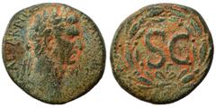 Roman Provincial SYRIA, Seleucis and Pieria. Antioch. Nerva, 96-98. Ae (bronze, 15.26 g, 28 mm). [IMP] CAESAR NERVA AVG [III COS] Laureate head of Nerva to right. Rev. Large S•C within laurel wreath. 