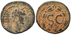Roman Provincial SYRIA, Seleucis and Pieria. Antioch. Nerva, 96-98. Ae (bronze, 6.89 g, 23 mm). […] CAESAR NERVA […] Laureate head of Nerva to right. Rev. Large S•C within laurel wreath; A below. RPC 