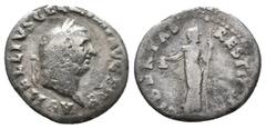 ROMAN IMPERIAL VITELLIUS, 69 AD. AR, Denarius, Obv: A VITELLIVS GERM IMP AVG TR P Laureate head of Vitellius to right. Rev: LIBERTAS RESTITVTA Libertas standing front, head to right, holding pileus in