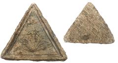 SEALS A rare and artistically beautiful large Hellenistic lead weight 2 Mnae. (Lead, 700gr) Condition: About very fine. Uncleaned with a nice natural cream patina. Obv: Down in the middle a female dei