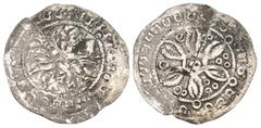 Medieval, World & Islamic AUSTRIA. Formbach-Pütten (County). Ekbert II-Ekbert III. Early 12th century-1158. AR Pfennig. Neunkirchen mint. Rev:Six-petalled rosette with triple annulets at center, annul