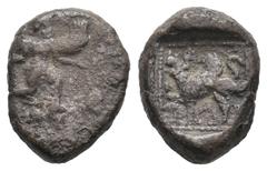 GREEK CARIA. Kaunos. Hemidrachm or Triobol (Circa 490-470 BC). . Condition: Very fine. Weight: 2.67 g. Diameter: 14.7 mm.