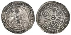 MEDIEVAL&ISLAMIC AUSTRIA. Formbach-Pütten (County). Ekbert II-Ekbert III. Early 12th century-1158. AR Pfennig. Neunkirchen mint. Obv: Figure on horseback right, holding banner; horseshoes in margins. 