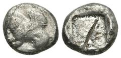 Greek Coins DYNASTS OF LYCIA. Uncertain dynast (Circa 520-470/60 BC). Stater. Obv: Pegasos flying left. Rev: Facing lion scalp within incuse square. Müseler III, 34. Rare Condition: Fine. Weight: 7.76