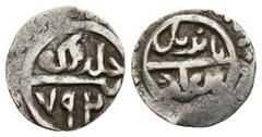 ISLAMIC Islamic, Ottoman Empire. BAYAZID I., 1389-1402 AD /791-804 AH. AR Akçe. 1.15 g. 14.45 mm.