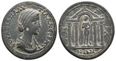 Roman Provincial PHRYGIA. Amorion. Plautilla, 202-205 AD. AE. Obv: ΦOVΛΒIΑ ΠΛΑVTIΛΛΑ CЄΒΑCT. Draped bust of Plautilla, right. Rev: AMOPIANΩN. Statue of Aphrodite standing facing, head left, nude but c