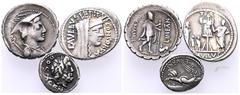ANTIKE LOTS Römische Republik 2 Denare, 1 Quinar. 3 Stück Sehr schön