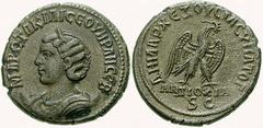 RÖMISCHE MÜNZEN (ROMAN COINS) -Kaiserliche Prägungen -Kaiserliche Prägungen 959. Philippus I. Arabs für Otacilia Severa.. Billon-Tetradrachme 248, Antiochia in Syrien. Büste / Adler. Prieur 390. 11.74