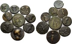 Römische Provinzialprägungen Thrakien Perinthos. Poppaea Sabina. Bronze 62/63. IONIEN. Smyrna. Nero und Agrippina II. Bronze im Namen des Magistrats Aulus Gessius Philopatris 54/59. PHYRGIEN. Laodikei