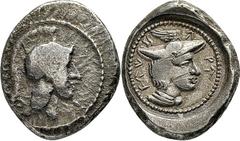 Lykien Dynast Vekhssere II. Stater 400/390 v. Chr., Patara. Kopf der Athena mit attischem Helm nach rechts / Kopf des Hermes mit geflügeltem Petasos in rundem Incusum, im Feld Legende iIQmmIdI . Müsel