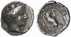 GRIECHISCHE MÜNZEN (GREEK COINS) -Elis -Olympia 235. Stater 368 v. Chr. (103. Olympiade). Kopf der Hera mit Stephane / Adler in Olivenkranz. Seltman 301 (EU/qx); Slg. BCD (=Auktion Leu 90, 2004), 112 