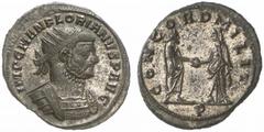 RÖMISCHE MÜNZEN (ROMAN COINS) -Kaiserliche Prägungen -Kaiserliche Prägungen 776. Florianus, 276.. Antoninian, Ticinum. Büste / Handschlag zwischen Kaiser und Concordia. RIC 57; C. 11. 4.07 g. Silbersu