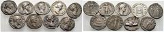 LOTS Römische Kaiser Antoninus Pius Denar 139, Rom. - für Diva Faustina. Denar nach 141, Rom. - und Marcus Aurelius. Denar 140, Rom (mit Auktionsvorkommen). Marcus Antonius für Faustina II. Denare 161