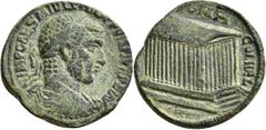 PROVINZIALPRÄGUNGEN Koele-Syrien Heliopolis-Baalbek Philippus I. Arabs, 244-249 Bronze. IMP CAES M IVL PHILIPPVS PIVS FEL AVG Belorbeerte, drapierte und gepanzerte Büste des Kaisers nach rechts; Perlk