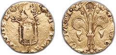 Gold Coins Spain Kingdom of Valencia 1396 - 1410 Florin - Martin I Gold 3.46g VF Cru 504