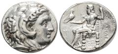 Greek Greek Kingdom of Macedon. Alexander III 'the Great' AR Tetradrachm.Kingdom of Macedon. Alexander III 'the Great' AR Tetradrachm. Struck under Seleukos I Nikator. Babylon, circa 311-300 BC. Head 