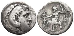 Greek LYCIA, Phaselis. (Circa 218/7-186/5 BC). In the name and types of Alexander III of Macedon AR Tetradrachm (32,1mm 16,3g) Obv: Head of Herakles right, wearing lionskin headdress Rev: AΛEΞANΔΡOY. 