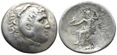 Greek LYCIA, Phaselis. (Circa 218/7-186/5 BC). In the name and types of Alexander III of Macedon AR Tetradrachm (33,5mm 15,8g) Obv: Head of Herakles right, wearing lionskin headdress Rev: AΛEΞANΔΡOY. 