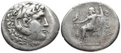 Greek LYCIA. Phaselis. (Circa 218/7-186/5 BC). In the name and types of Alexander III of Macedon. Dated CY 11 (208/7 BC) AR Tetradrachm (34,6mm 16g) Obv: Head of Herakles right, wearing lionskin headd