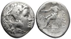 Greek LYCIA. Phaselis. (Circa 218/7-186/5 BC). In the name and types of Alexander III of Macedon. Dated CY 24 (195/4 BC) AR Tetradrachm (28,3mm 16,1g) Obv: Head of Herakles right, wearing lionskin hea