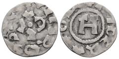 Medieval Medieval ITALY. Lucca. Heinrich III-V (1039-1125AD). AR Denier (16.7mm 1g) Obv: + IHPERΛTOR. Large H. Rev: + EИRICVS / LVCA. Biaggi 1056; Metcalf Crusades 10-15.