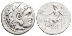 Greek Kingdom of Macedon. Alexander III 'the Great' AR Drachm.Kingdom of Macedon. Alexander III 'the Great' AR Drachm. Lampsakos, circa 310-301 BC. Struck under Antigonos I Monophthalmos. Head of Hera