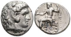 Greek Kingdom of Macedon. Alexander III 'the Great' AR Tetradrachm.Kingdom of Macedon. Alexander III 'the Great' AR Tetradrachm. Struck under Seleukos I Nikator. Babylon, circa 311-300 BC. Head of Her