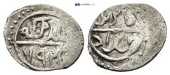 ISLAMIC OTTOMAN EMPIRE. Bayazid I (791-804 AH / 1389-1402 AD). Uncertain mint. Dated AH 792 (AD 1389). AR Akçe (16mm, 1.22 g) Obv: Naskh legend, pellet above: Beyazid | bin Murad. Rev: Naskh legend: k