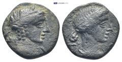 GREEK Greek Coin Lycia. Lycian league, Tlos circa 100 BC. Bronze Æ 16 mm, 3,7 g very fine