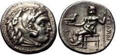 Greek Kings of Macedon, Alexander III 'the Great', AR Drachm, (Silver,4.10 g 16 mm), 336-323 BC. Sardes. Kings of Macedon, Alexander III 'the Great', AR Drachm, (Silver,4.10 g 16 mm), 336-323 BC. Sard
