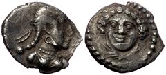 Greek Cilicia, Tarsos, AR Hemiobol, (Silver, 0.40 g 8 mm),Time of Pharnabazos and Datames,Circa 380-360 BC. Cilicia, Tarsos, AR Hemiobol, (Silver, 0.40 g 8 mm),Time of Pharnabazos and Datames,Circa 38