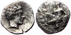 Greek Cilicia, Tarsos, Tiribazos, AR Hemiobol, (Silver, 0.40 g 9 mm) (Satrap of Lydia, 388-380 BC). Cilicia, Tarsos, Tiribazos, AR Hemiobol, (Silver, 0.40 g 9 mm) (Satrap of Lydia, 388-380 BC). Obv: Y