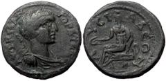 Roman Provincial Phrygia, Lysias. Gordian III. AE. (Bronze, 11.27 g. 18 mm.) 238-244 AD. Phrygia, Lysias. Gordian III. AE. (Bronze, 11.27 g. 18 mm.) 238-244 AD. Obv: ΑΥΤ Κ Μ ΑΝ ΓΟΡΔΙΑΝΟϹ. Laureate, dr