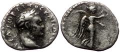 Roman Provincial Cappadocia, Caesarea, Titus (79-81) AR hemidrachm Cappadocia, Caesarea, Titus (79-81) AR hemidrachm Obv: AYKPATωP TITOC KAICAP CEBA, laureate head right Rev: Nike advancing right, hol