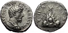 Roman Provincial Cappadocia, Caesarea. Lucius Verus. AR, Didrachm. (Silver, 6.17 g. 21 mm.) 161-169 AD. Cappadocia, Caesarea. Lucius Verus. AR, Didrachm. (Silver, 6.17 g. 21 mm.) 161-169 AD. Obv: ΑΥΤΟ