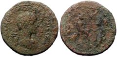 Roman Provincial Mesopotamia, Edessa. Royal coinage. Gordian III (Augustus); Abgar X (king). AE. (Bronze, 20.83 g. 33 mm.) 239-242 AD. Mesopotamia, Edessa. Royal coinage. Gordian III (Augustus); Abgar