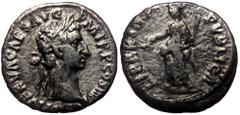 Roman Imperial Nerva (96-98) AR Denarius, Rome, 97. Nerva (96-98) AR Denarius, Rome, 97. Obv: IMP NERVA CAES AVG P M TR P COS III P P, laureate head of Nerva right Rev: LIBERTAS PVBLICA, Libertas stan