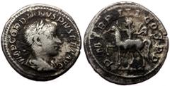 Roman Imperial Gordian III (238-244) AR Denarius, Rome, 240. Gordian III (238-244) AR Denarius, Rome, 240. Obv: IMP GORDIANVS PIVS FEL AVG Laureate, draped and cuirassed bust of Gordian III to right. 