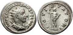 Roman Imperial Gordian III (238-244). AR, Antoninianus. (Silver, 3.86 g. 23 mm.) Rome. Gordian III (238-244). AR, Antoninianus. (Silver, 3.86 g. 23 mm.) Rome. Obv: IMP GORDIANVS PIVS FEL AVG. Bust of 