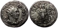Roman Imperial Philip II (247-249) AR Antoninianus Interesting Hybrid of Philip II and Philip I, Antioch Philip II (247-249) AR Antoninianus Interesting Hybrid of Philip II and Philip I, Antioch Obv: 