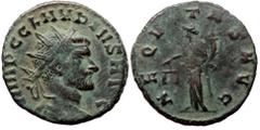 Roman Imperial Claudius II Gothicus (268-270). AE, Antoninianus. (Bronze, 3.21 g. 19 mm.) Rome. Claudius II Gothicus (268-270). AE, Antoninianus. (Bronze, 3.21 g. 19 mm.) Rome. Obv: IMP C CLAVDIVS AVG