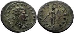 Roman Imperial Claudius II Gothicus (268-270). AE, Antoninianus. (Bronze, 4.39 g. 22 mm.) Cyzicus. Claudius II Gothicus (268-270). AE, Antoninianus. (Bronze, 4.39 g. 22 mm.) Cyzicus. Obv: IMP CLAVDIVS