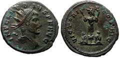 Roman Imperial Claudius II Gothicus (268-270). AE, Antoninianus. (Bronze, 3.95 g. 21 mm.) Cyzicus. Claudius II Gothicus (268-270). AE, Antoninianus. (Bronze, 3.95 g. 21 mm.) Cyzicus. Obv: IMP CLAVDIVS