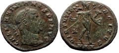 Roman Imperial Galerius (305-311). AE, Follis. (Bronze, 5.30 g. 26 mm.) Cyzicus? Galerius (305-311). AE, Follis. (Bronze, 5.30 g. 26 mm.) Cyzicus? Obv: GAL MAXIMIANVS P F AVG. Laureate head of Galeriu